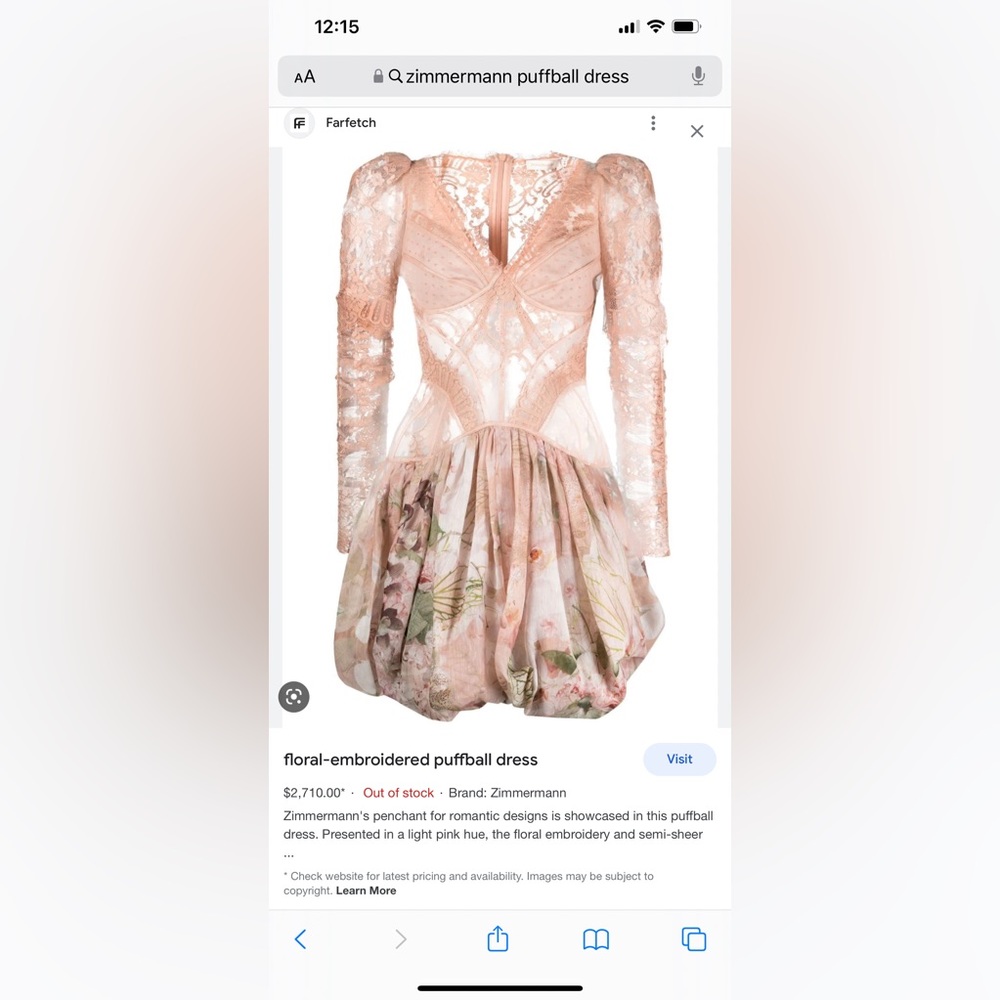 Zimmermann dress size 3
